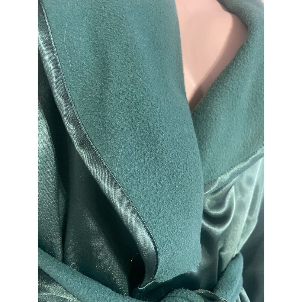 Victoria's Secret Women's Vintage Gold Label 90’s Green Satin Bath Robe Size X/S - Picture 6 of 8